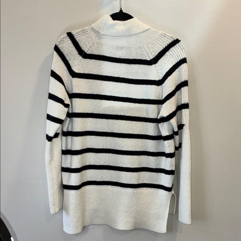 a new day Striped Turtle Neck Knit Long Sleeve Sweater Size Small - Picture 4 of 5